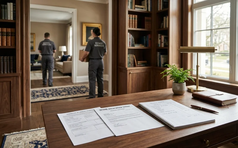 Insurance certificate and WSIB letter beside a written quote