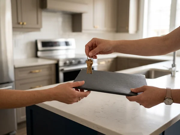 Keys and documentation folder handed over at handoff